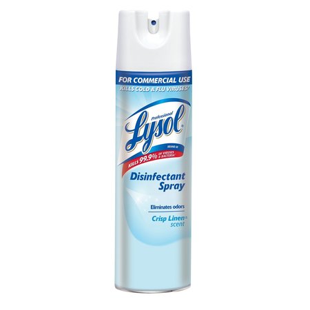 LYSOL Crisp Linen Scent Disinfectant Spray 19 oz 3624174828